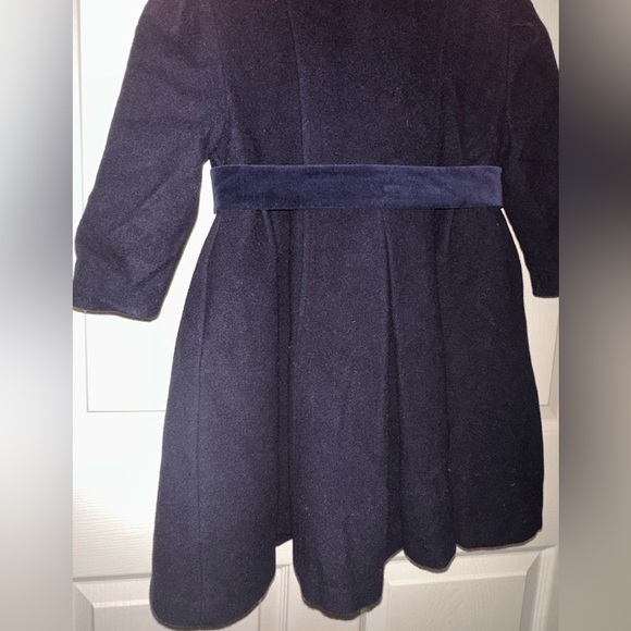 Tailored by Rothschild girls Navy Wool Double-Breasted Kids Coat 3T winter fall - Picture 9 of 9